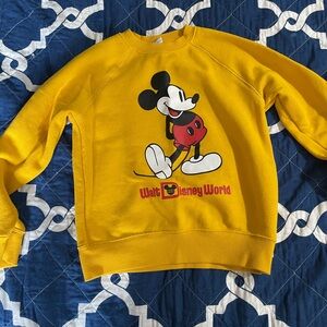 Yellow Walt Disney world sweatshirt